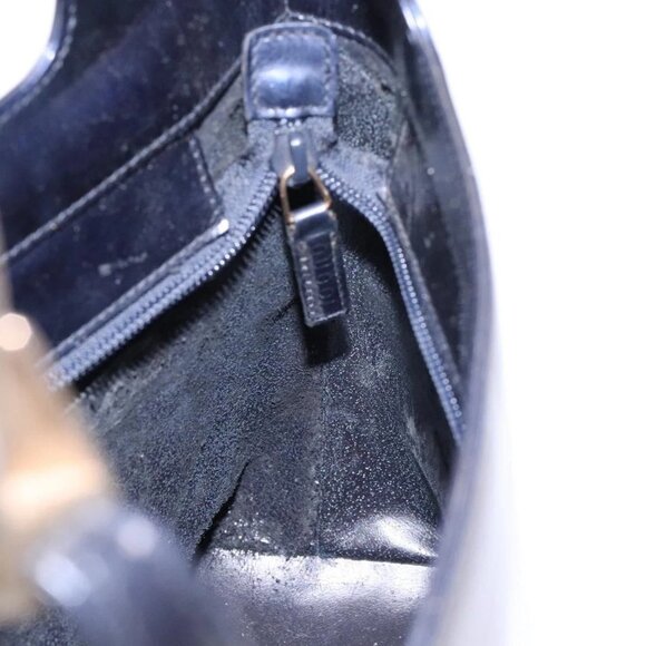 GUCCI Shoulder Bag Enamel Navy Silver Auth bs28873 - Picture 14 of 16